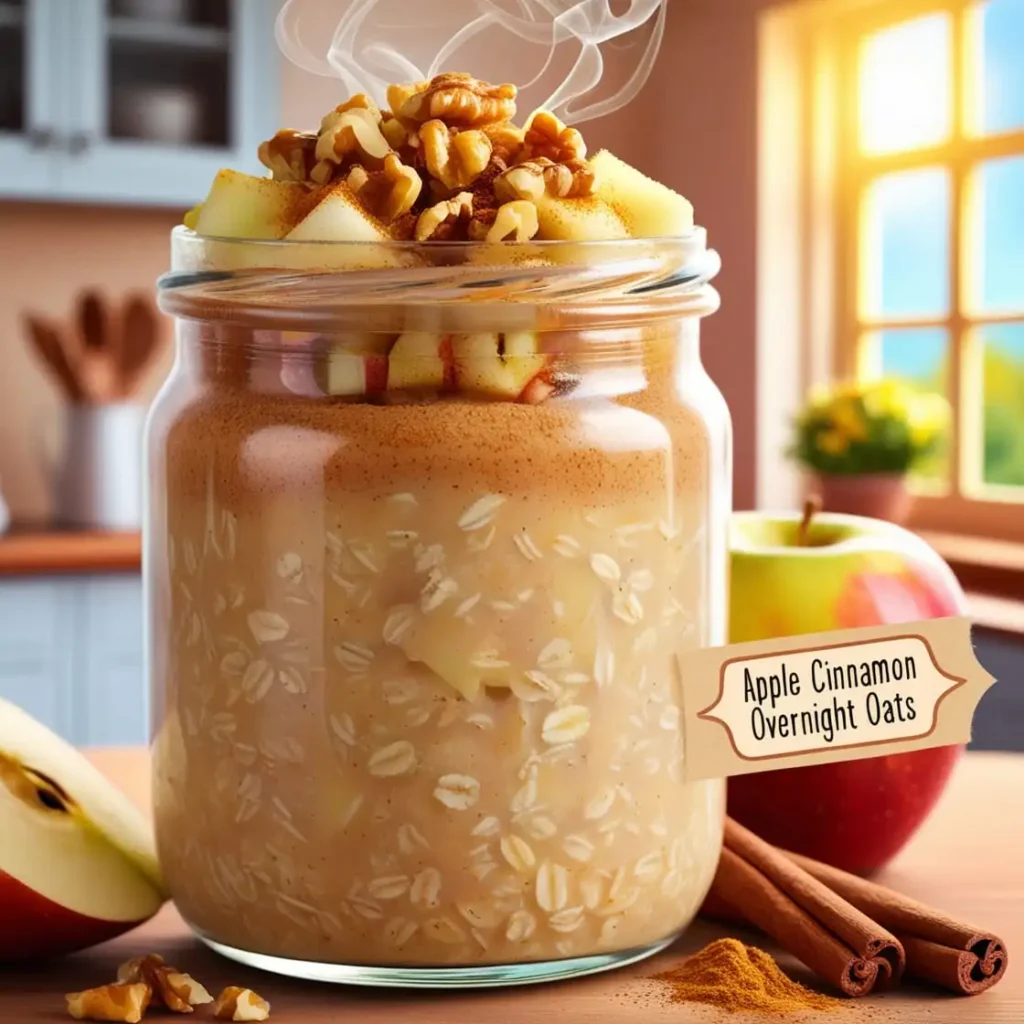 Apple Cinnamon Overnight Oats A Hearty and Healthy Breakfast