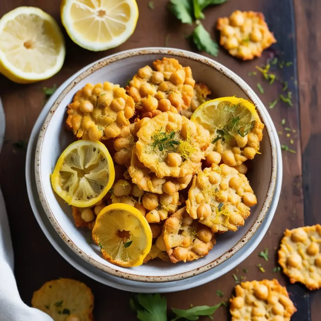 Crispy Baked Chickpea Crisps