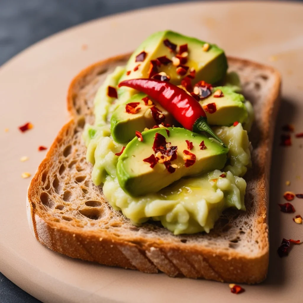 Spicy Avocado Toast with Chili Flakes