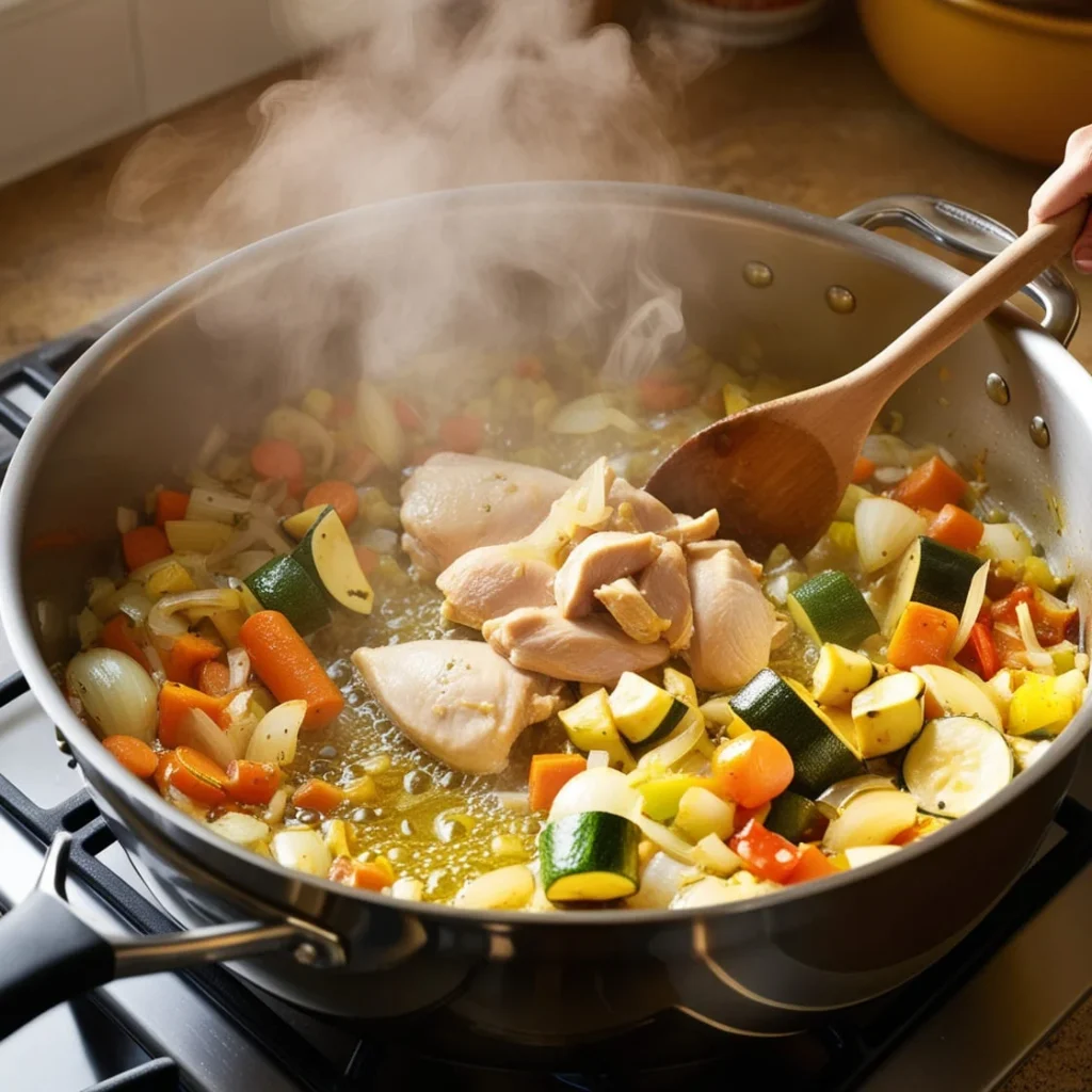 Cooking Mexican Chicken Soup