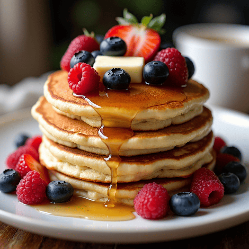 Pancakes Served with Toppings